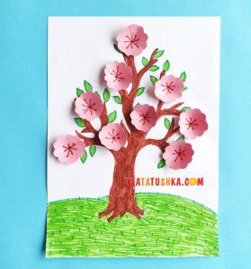 Аплікація «Квітуче дерево»