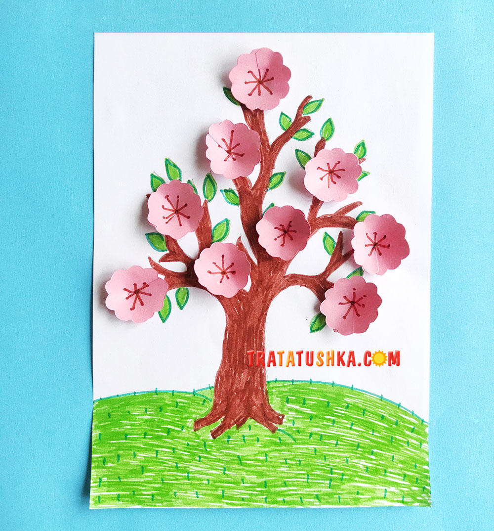 Аплікація «Квітуче дерево»