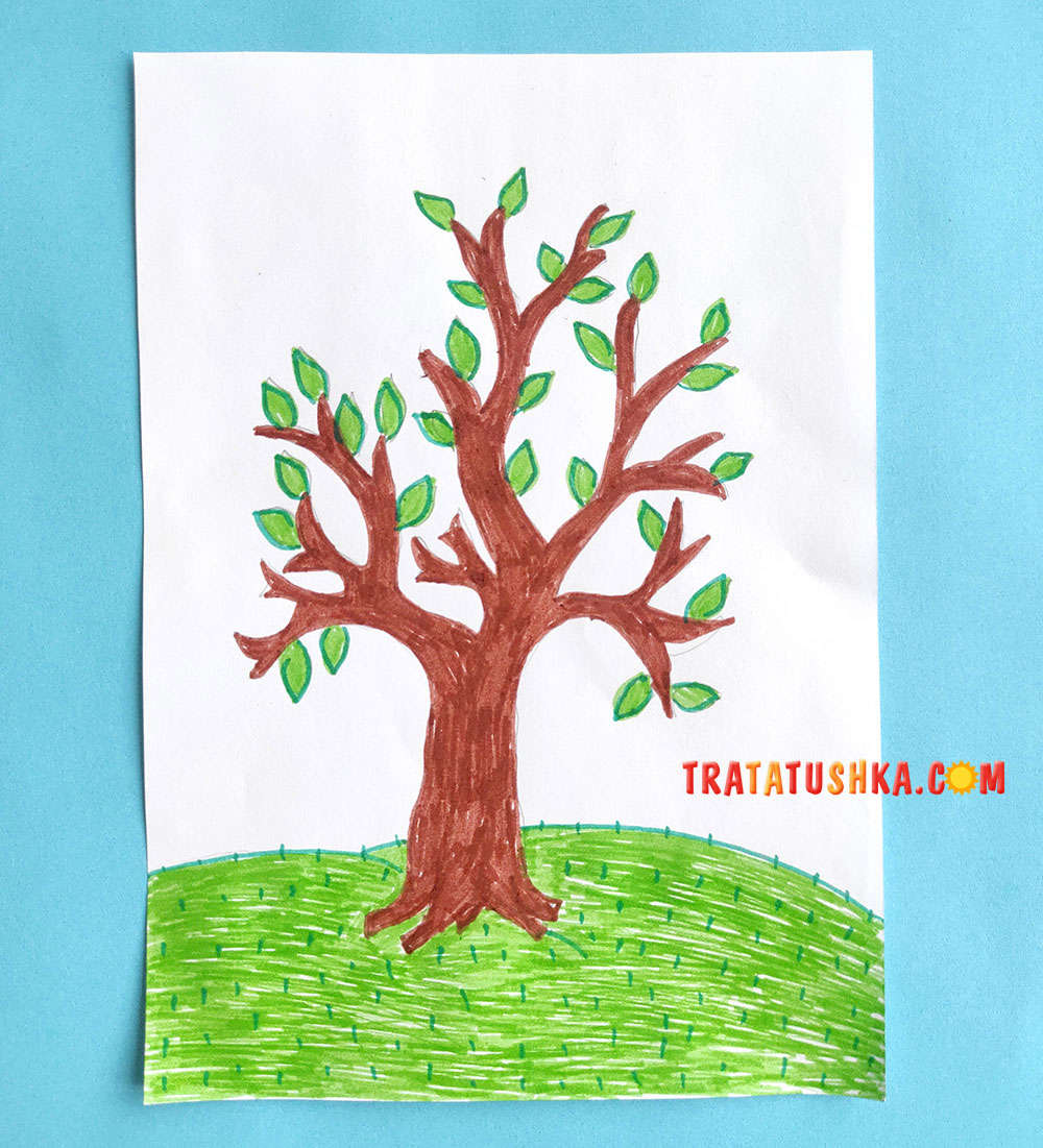 Аплікація «Квітуче дерево»