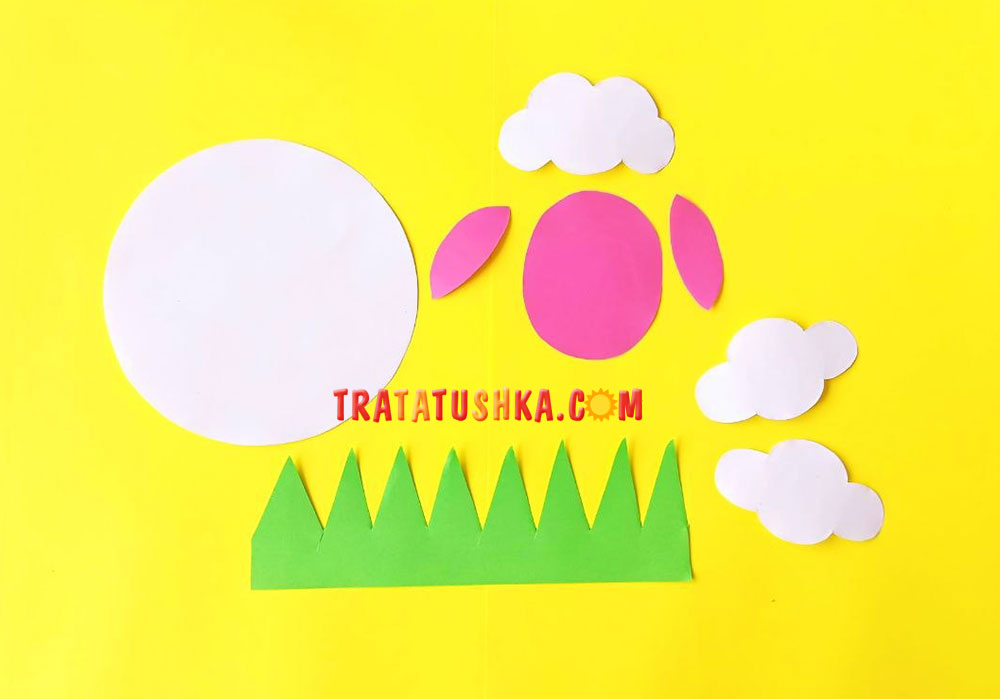 Аплікація овечки