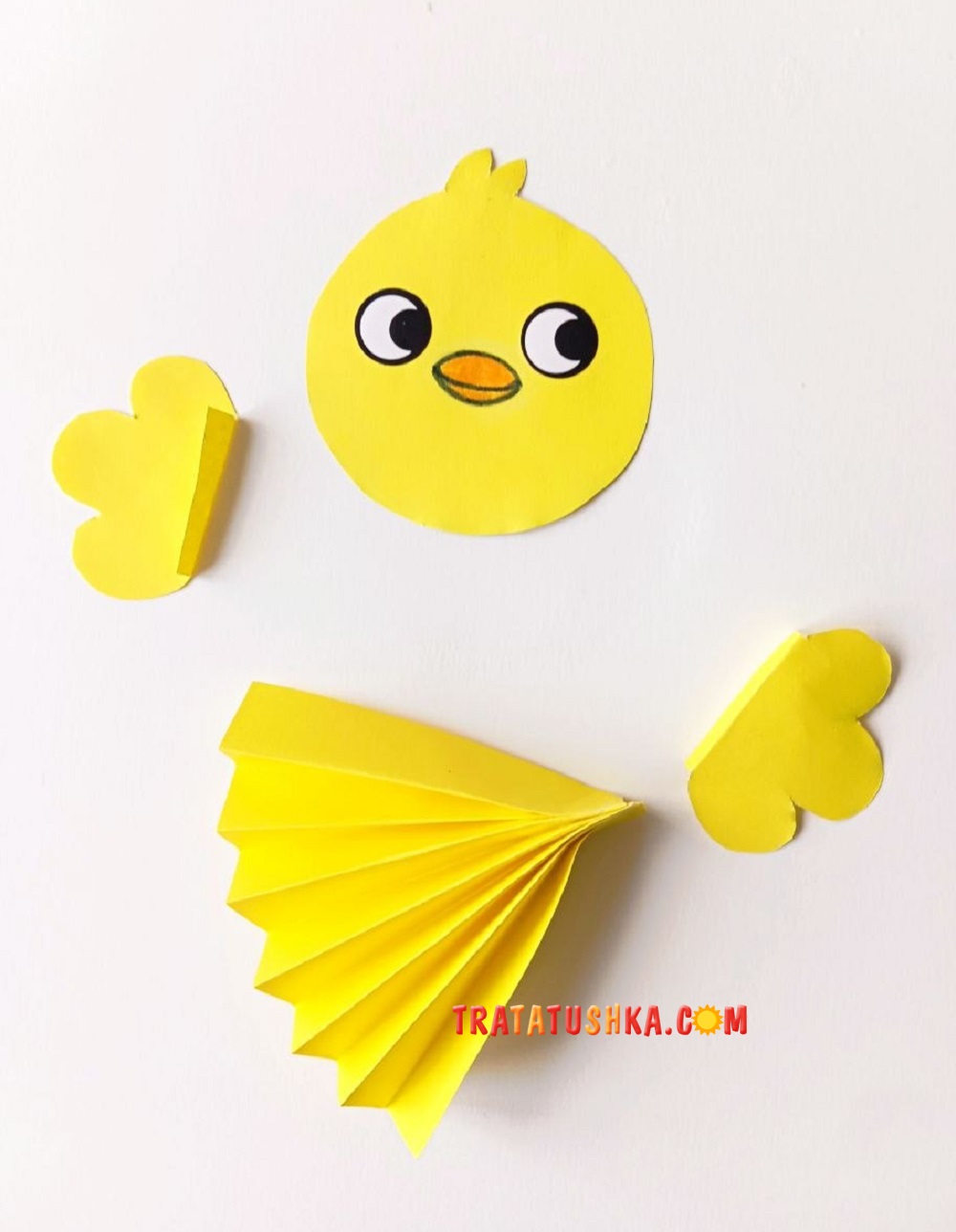 Каченя з паперу гармошкою